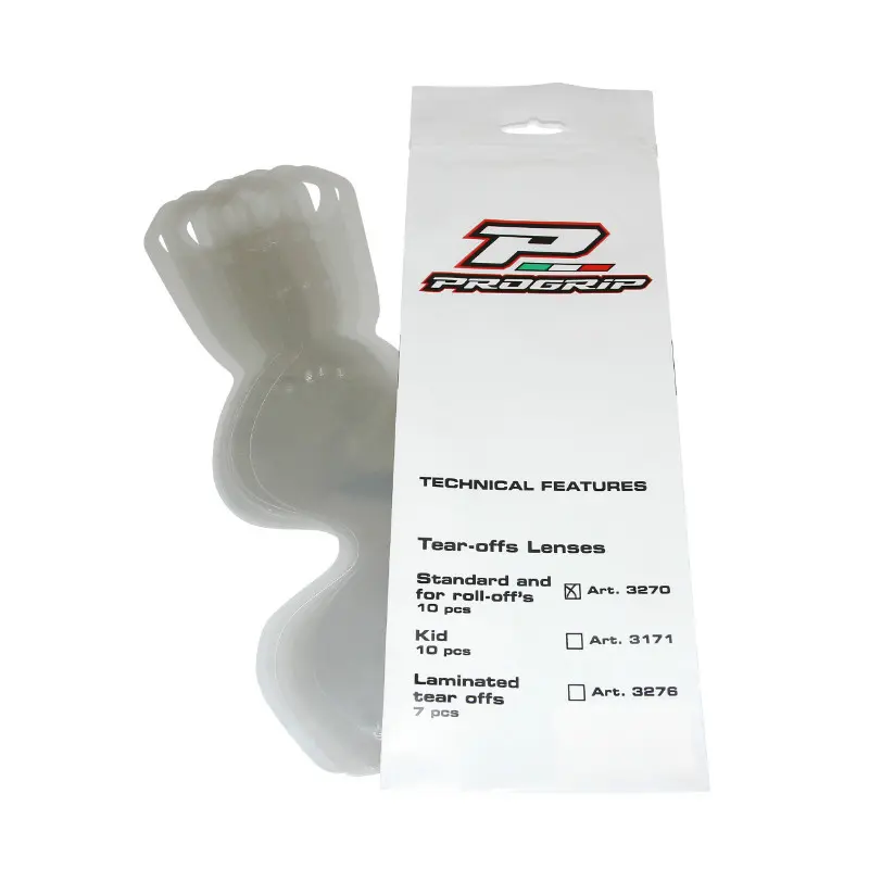 Tear Off Progrip 3270 Pour Masque-Lunettes Cross Modele 3200, 3201, 3204, 3301 (Vendu Par 10)