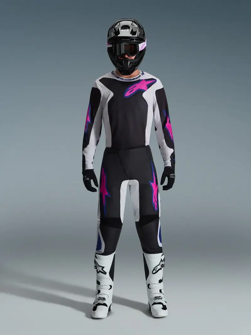 Tenue Cross Complete Fluid Grid Noir-Rose ALPINESTARS