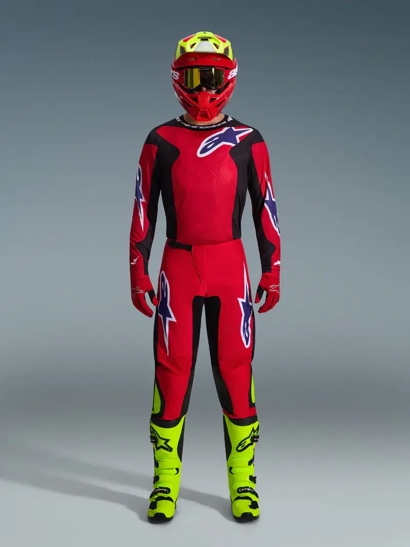 Tenue Cross Complete Fluid Grid Rouge-Noir ALPINESTARS
