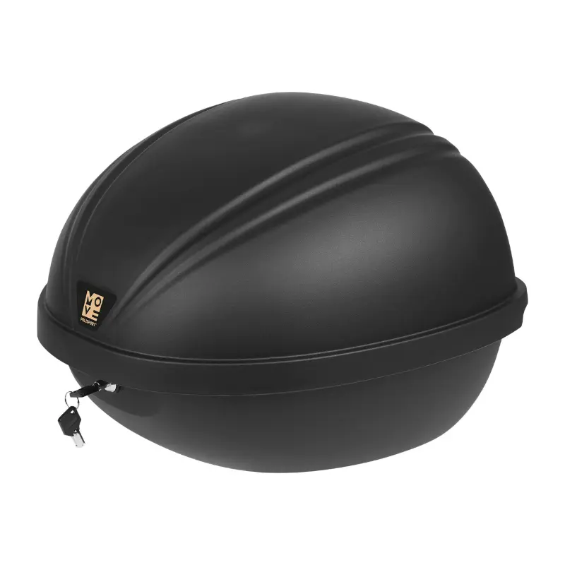 Top Case Vélo E-Cargo Box Polisport 30L A Clé Noir Fixer Directement Sur Porte Bagages (Long 40 cm X Larg 40 cm X Haut 30 cm) - Poids Max 10 Kg