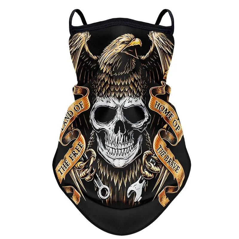 Tour de cou biker - Eagle Skull