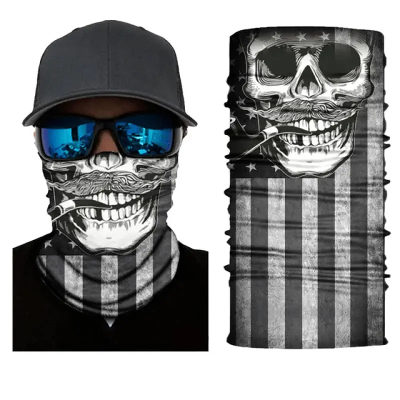 Tour de cou moto moustache & Squelette