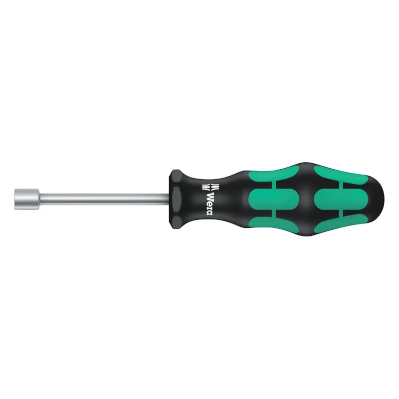Tournevis A Douille Wera 395 Holo 13 mm Noir-Vert (Vendu A L'Unite) -Marque Allemande Pour Les Ateliers-