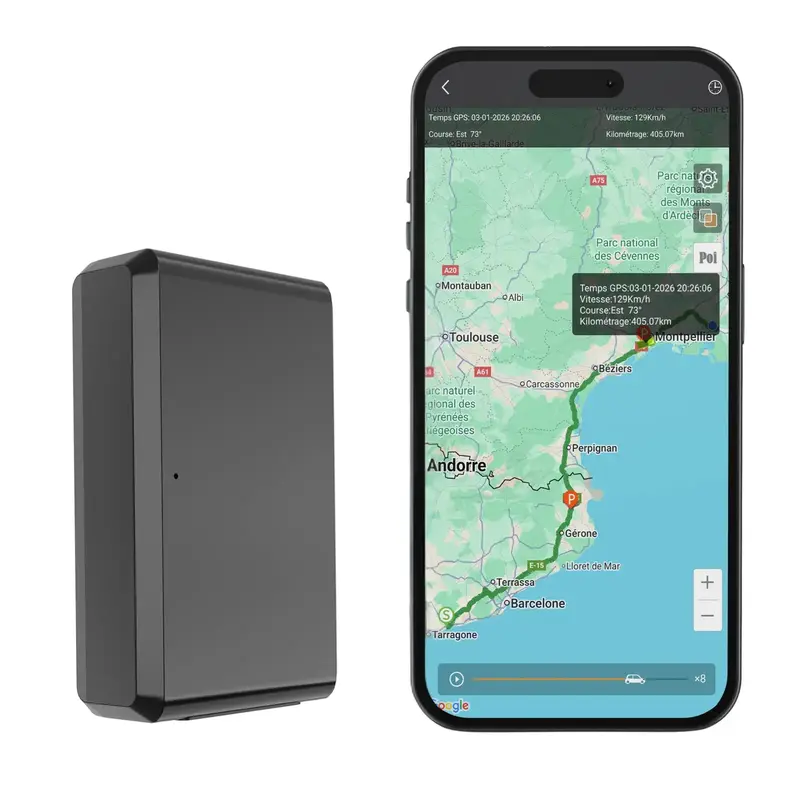 Trackeo Compact - Mini Traceur GPS Sans Abonnement - Aimanté IP65