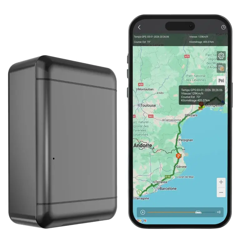 Trackeo Max - Traceur GPS Sans Abonnement - Grande Autonomie