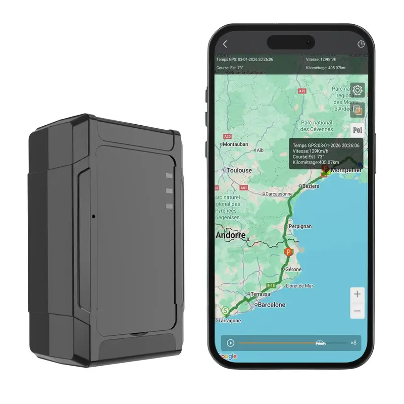 Trackeo Plus - Traceur GPS Sans Abonnement - Aimanté IP65