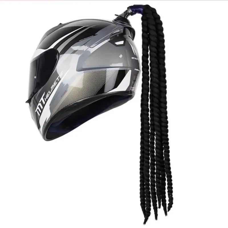 Tresse casque moto