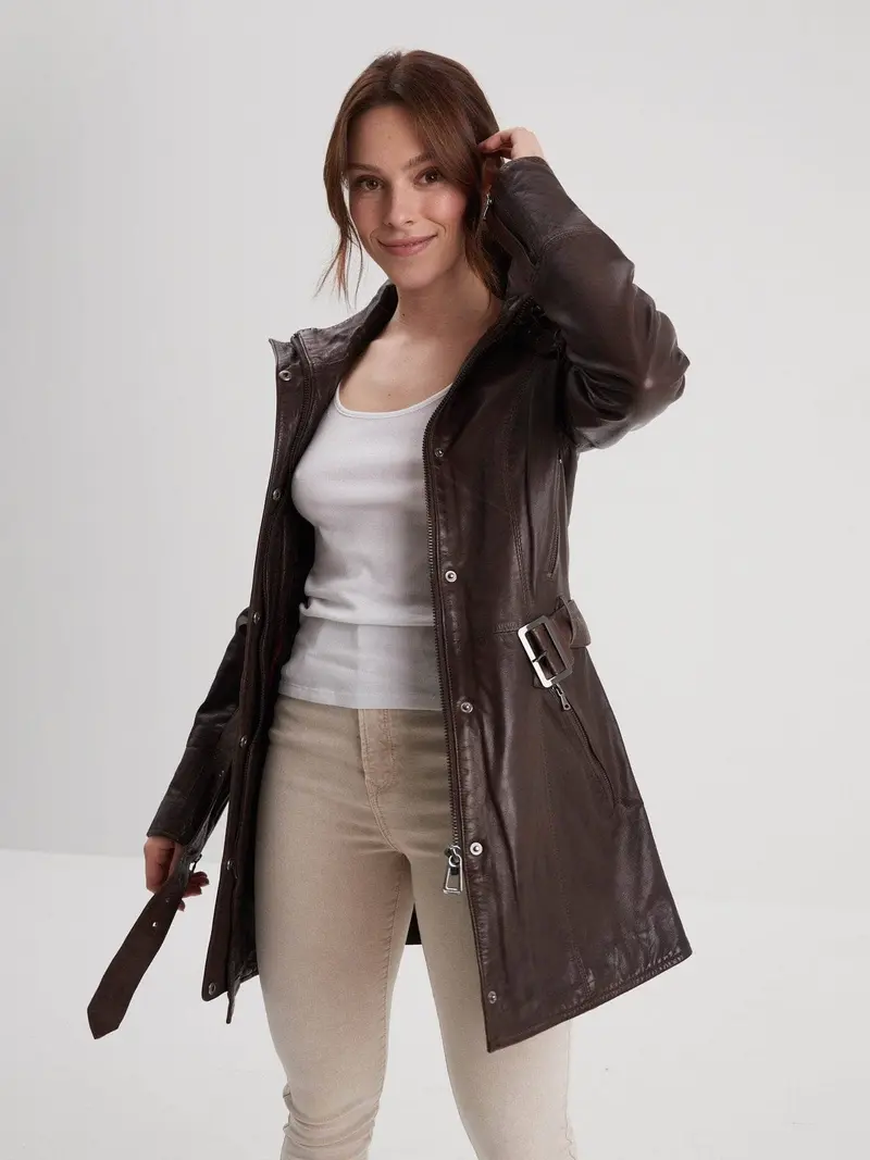 Twilight - Veste cintrée cuir femme