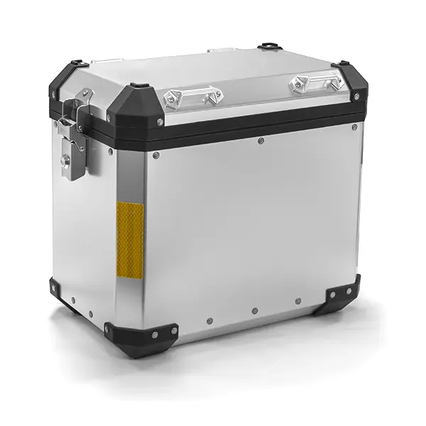 Valise latérale moto grise 45L