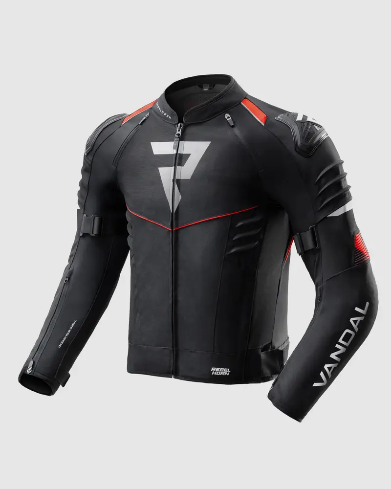 Vandal 2 TEX Veste Moto Rouge