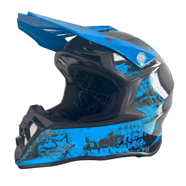 Vector M - Casque moto bleu et noir