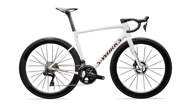 Vélo Specialized Tarmac Sl8 Sw Di2 Gloss Metallic White Silver/Pearl/Black