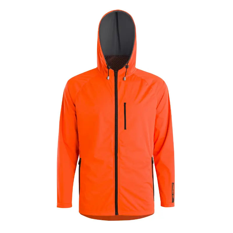 Veste De Pluie Adulte Gist Micron Waterproof 15 Micron Avec Capuche Orange S