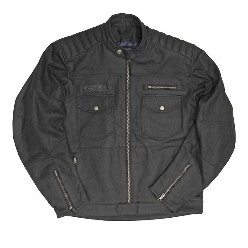 Veste moto denim enduit WORKER CE AA | Age of Glory