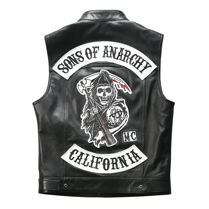 Veste moto en cuir | Sons of anarchy-SAMCRO