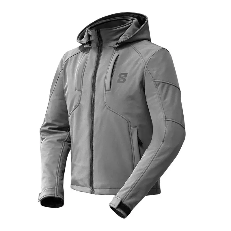 Veste Moto textile style urbain Homologué - Gris