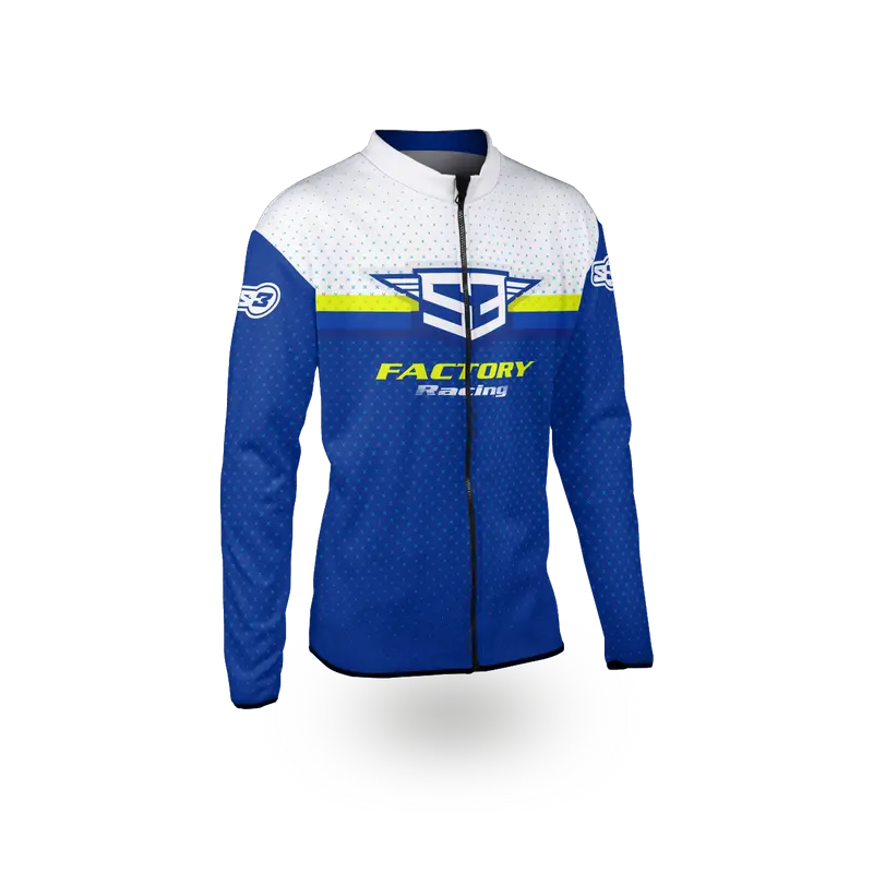 Veste Softshell Racing Bleu S3 Parts