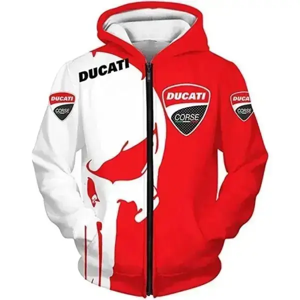 Veste style Ducati Corse Homme - Skull