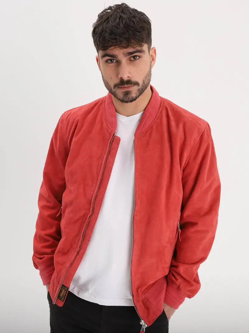 Windon - Bomber en daim homme